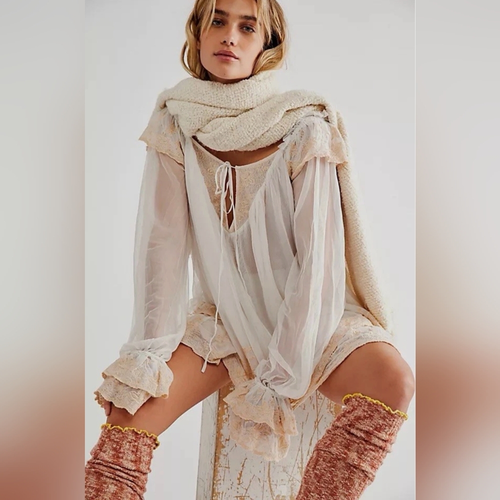 Free People Butterfly Fields Embroidered Tunic Dress - Picture 2 of 10